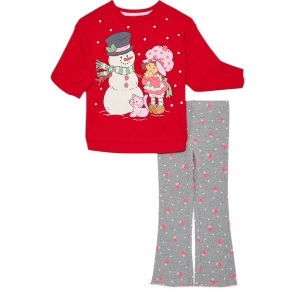 Girls 5T Strawberry Shortcake Sweatshirt & Leggings